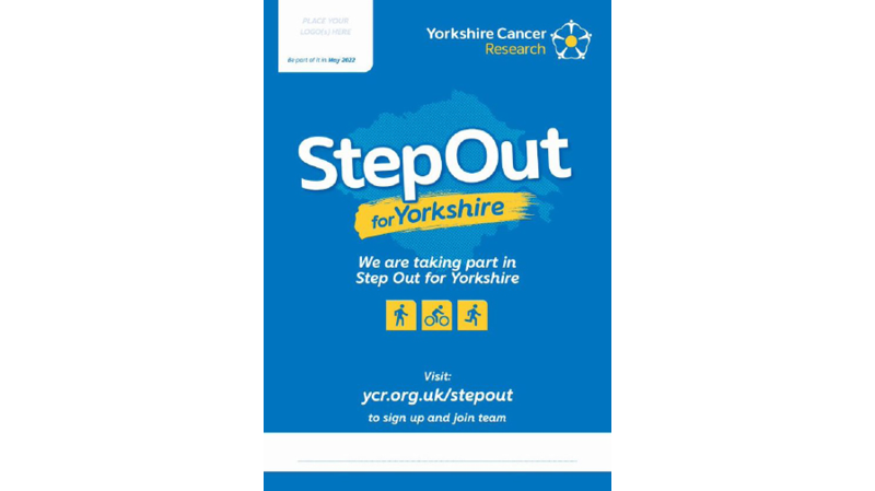 Step Out for Yorkshire editable poster
